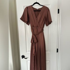 Baltic Born Satin/Silk Maxi Dress
